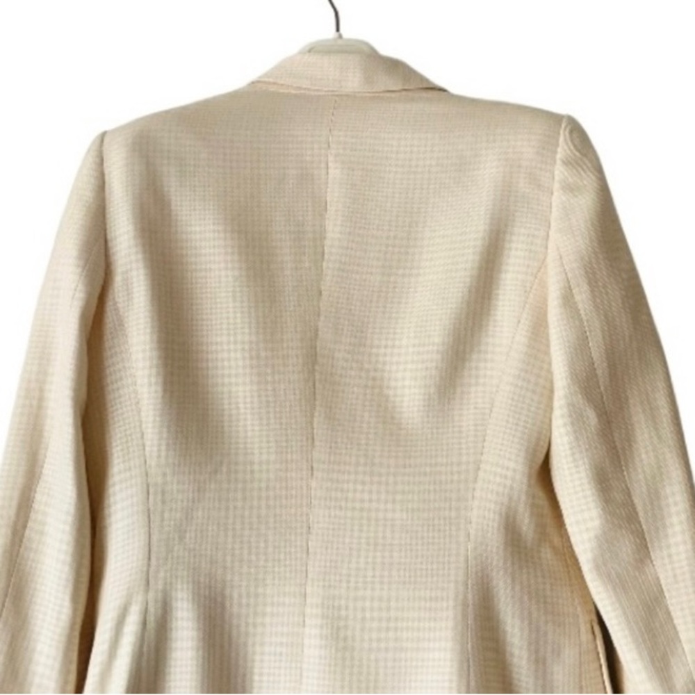 Escada Silk Blend Single Breasted Blazer Women Sz EU 36 US S Cream Old Money - Picture 5 of 13